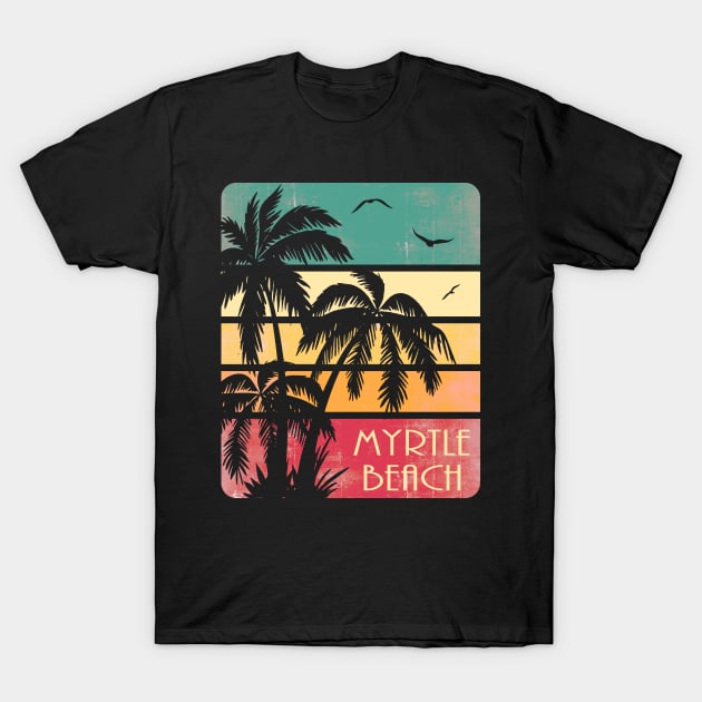 Myrtle Beach Vintage Summer T-Shirt by Nerd_art